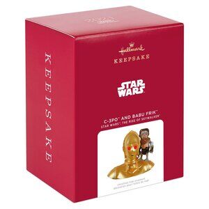 New! Star Wars C-3PO & Babu Frik Hallmark Keepsake Christmas Ornament 2021